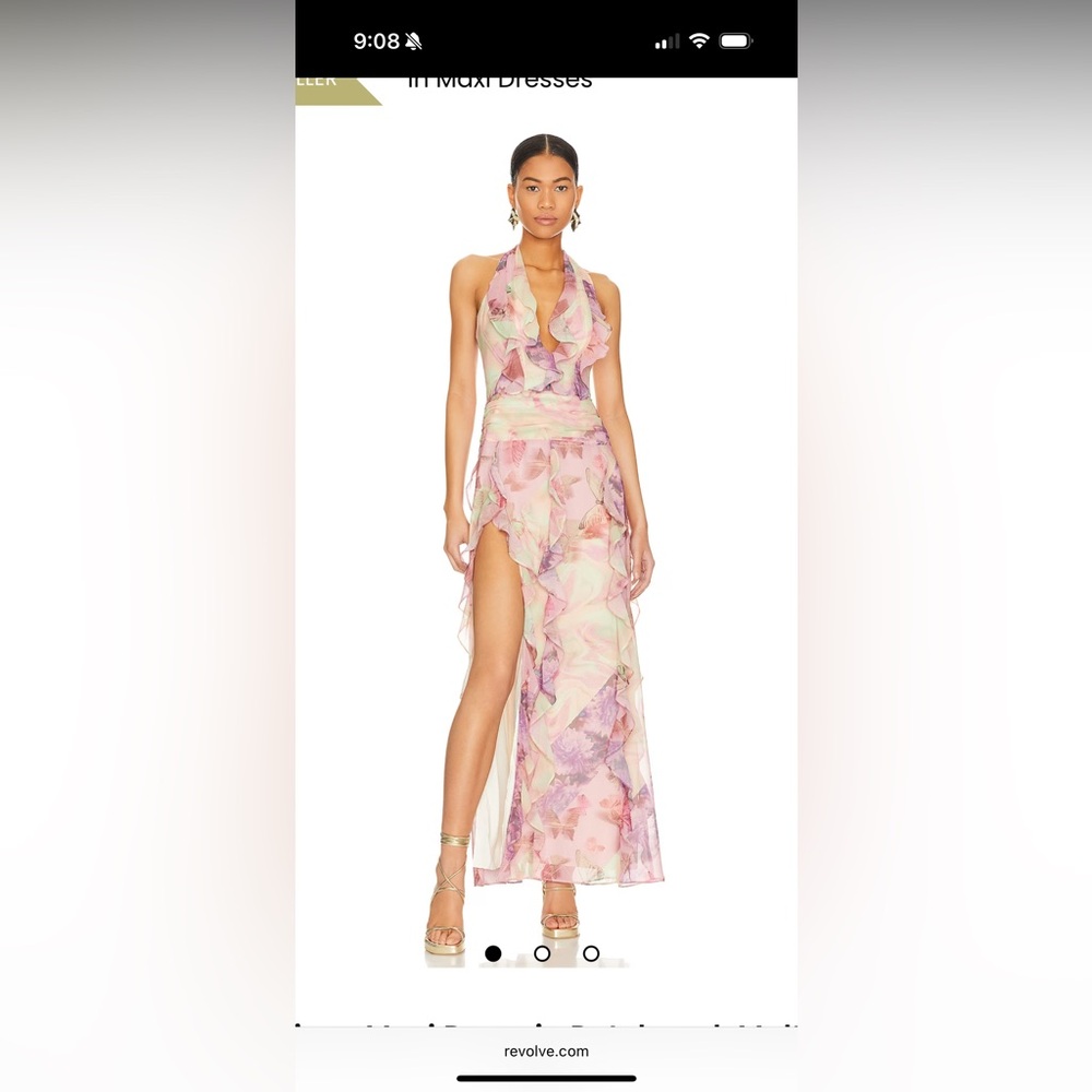 NBD Divya Maxi Dress in Patchwork Multi